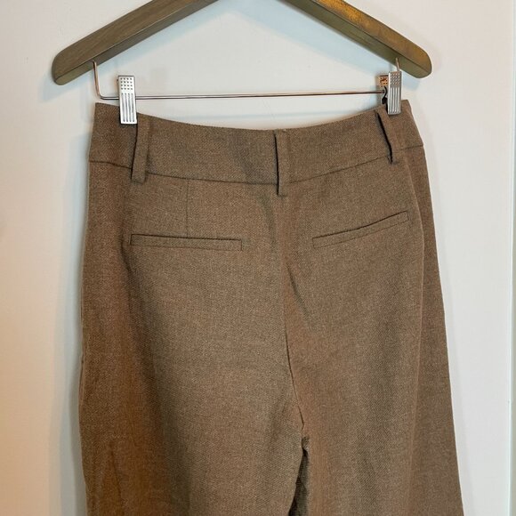 BANANA REPUBLIC Petite Wide Leg Slim Flare Wool Pleated Trouser Pants \\ 8P - Picture 10 of 12